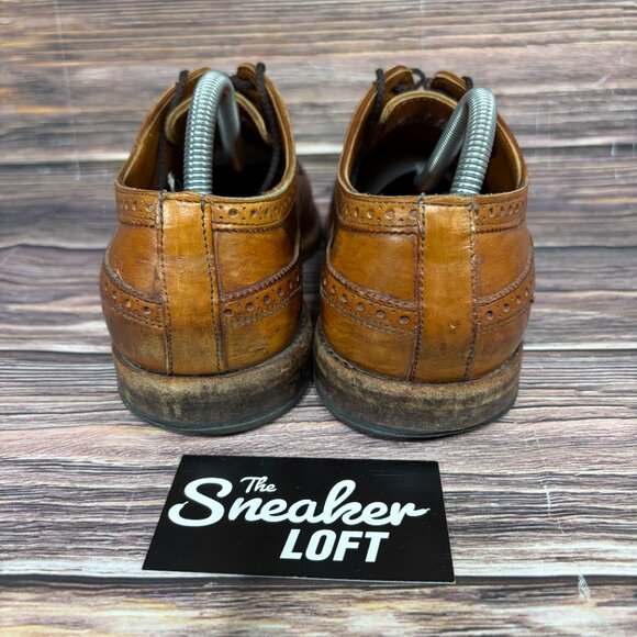 Allen Edmonds Leiden Wingtip Brogue Oxford Men's Dress Shoes - Picture 4 of 9